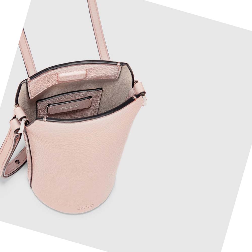 Ecco Textureblock Pot Väska Herr Rosa | SE 698JPQ